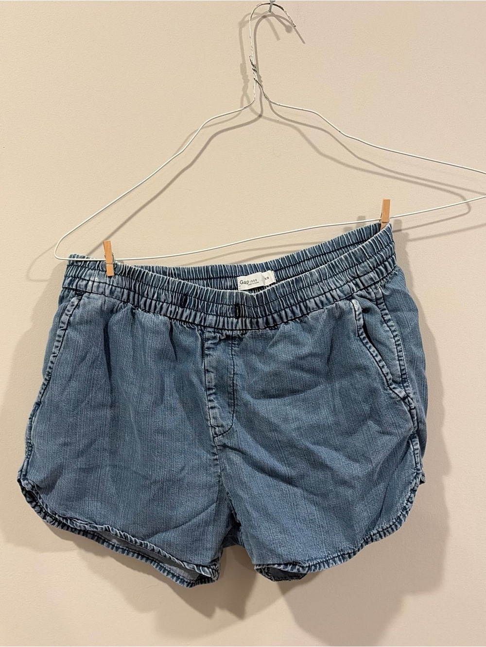 GAP Casual Blue Women's Elastic-Waist Shorts